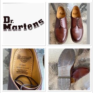 Dr Martens brown leather lowcut oxfords